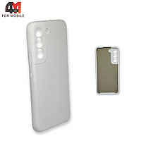 Чехол Samsung S22 силиконовый, Silicone Case, белого цвета