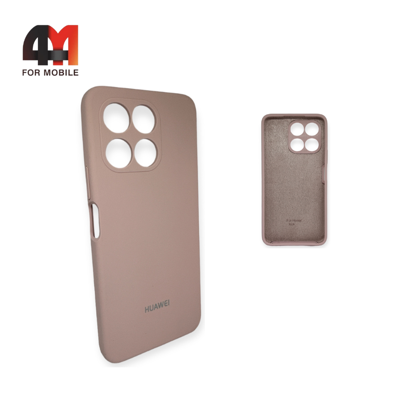 Чехол Huawei Honor X6 4G/X6S 4G/X8 5G Silicone Case, пудрового цвета - фото 1 - id-p226621121