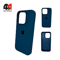 Чехол Iphone 15 Pro Max Silicone Case, 35 серо-синего цвета
