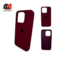 Чехол Iphone 15 Pro Max Silicone Case, 52 бордового цвета