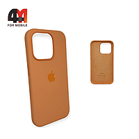 Чехол Iphone 15 Pro Max Silicone Case Premium + MagSafe, Orange sorbet