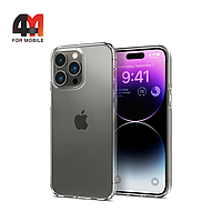 Чехол Iphone 14 Pro силиконовый, плотный, прозрачный