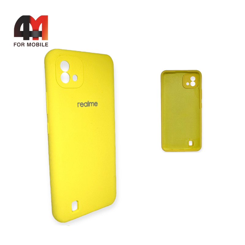 Чехол Realme C11 2021 Silicone Case, желтого цвета - фото 1 - id-p226620118
