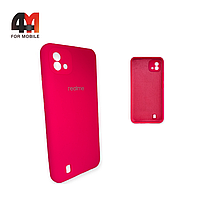 Чехол Realme C11 2021 Silicone Case, ярко-розового цвета