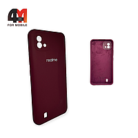 Чехол Realme C11 2021 Silicone Case, цвет марсала