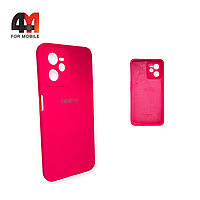 Чехол Realme C35 Silicone Case, ярко-розового цвета
