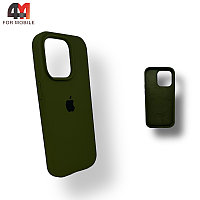 Чехол Iphone 14 Plus Silicone Case, 48 болотного цвета