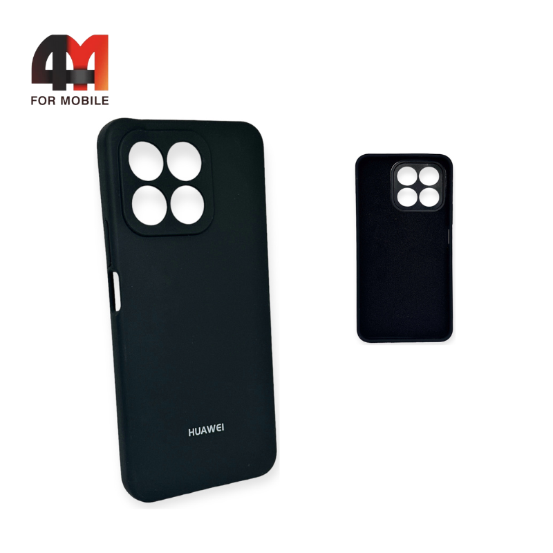 Чехол Huawei Honor X8a Silicone Case, черного цвета - фото 1 - id-p226620193