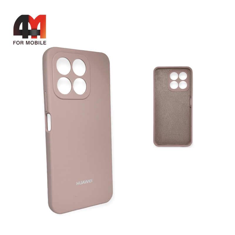 Чехол Huawei Honor X8a Silicone Case, пудрового цвета - фото 1 - id-p226621192
