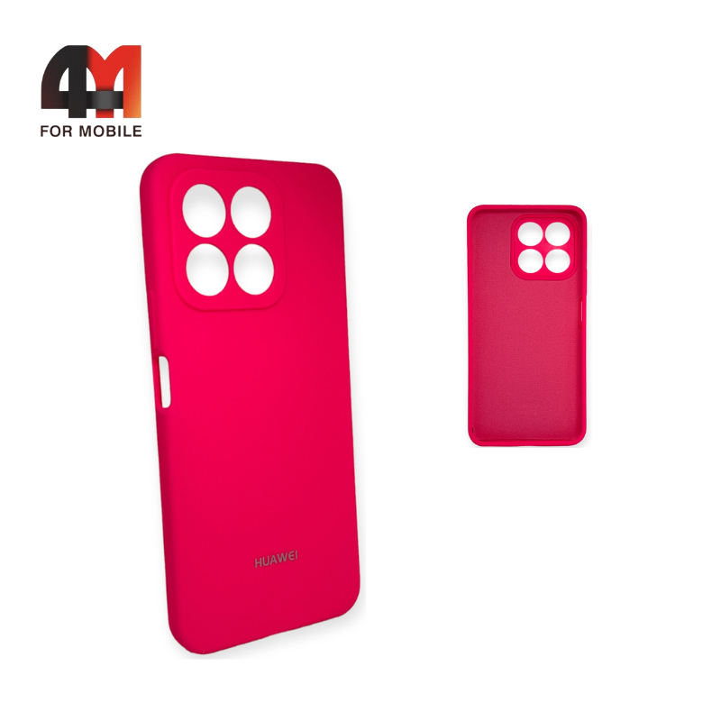Чехол Huawei Honor X8a Silicone Case, ярко-розового цвета - фото 1 - id-p226621193