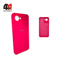 Чехол Realme C30 Silicone Case, ярко-розового цвета