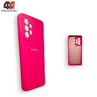 Чехол для телефона Samsung A33 5G Silicone Case, ярко-розового цвета