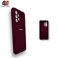 Чехол для телефона Samsung A33 5G Silicone Case, цвет марсала