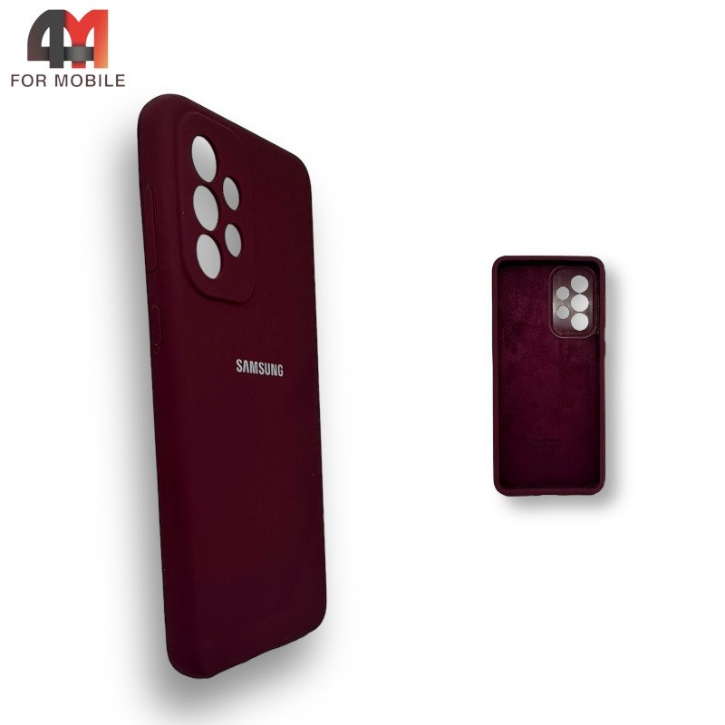 Чехол для телефона Samsung A33 5G Silicone Case, цвет марсала - фото 1 - id-p226620241