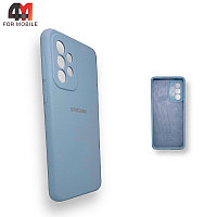Чехол для телефона Samsung A33 5G Silicone Case, небесного цвета