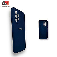 Чехол для телефона Samsung A33 5G Silicone Case, темно-синего цвета