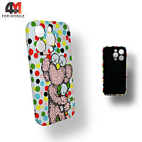 Чехол Iphone 14 Pro Max силиконовый с рисунком, 016 пудровый, luxo