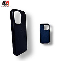 Чехол Iphone 14 Pro Max пластиковый, Leather Case + MagSafe, Wisteria