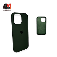 Чехол Iphone 14 Pro Max Silicone Case, 64 темно-елового цвета