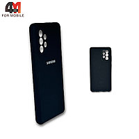 Чехол для Samsung A73 5G силиконовый, Silicone Case, черного цвета