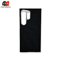 Чехол для Samsung S24 Ultra кевлар+MagSafe, черного цвета