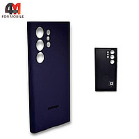 Чехол для Samsung S24 Ultra силиконовый, Silicone Case Orig, фиолетового цвета