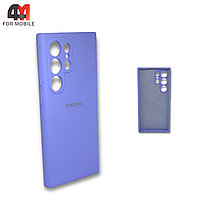 Чехол для Samsung S24 Ultra силиконовый, Silicone Case, лавандового цвета