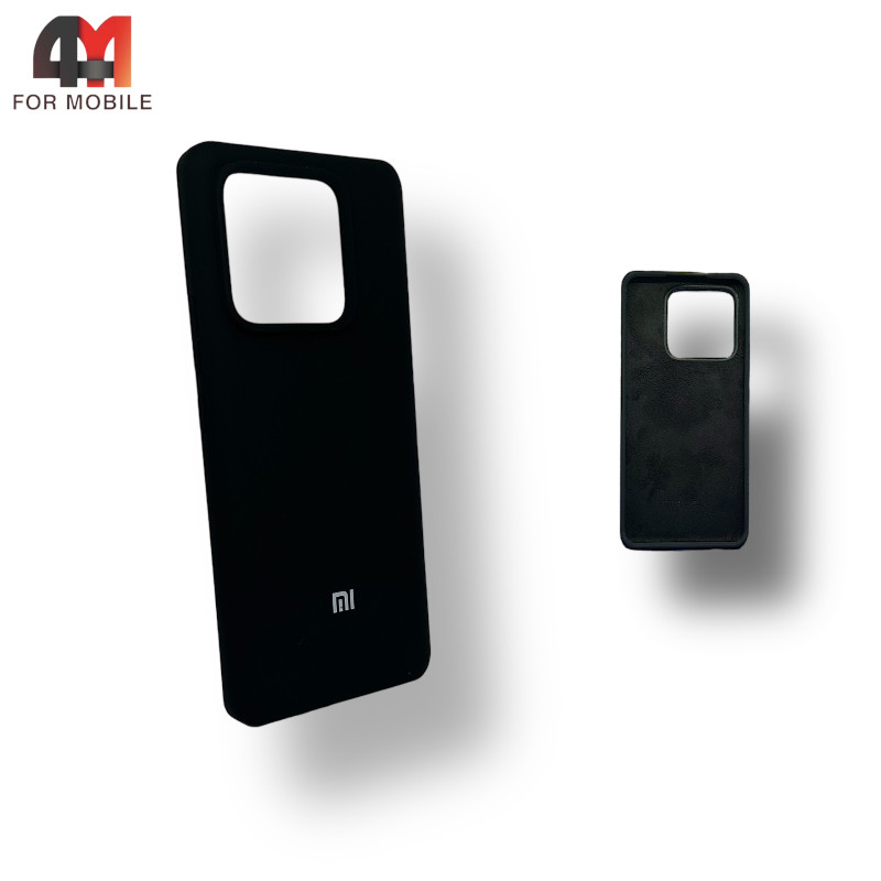 Чехол Xiaomi Mi 13 Pro силиконовый, Silicone Case, черного цвета - фото 1 - id-p226617362