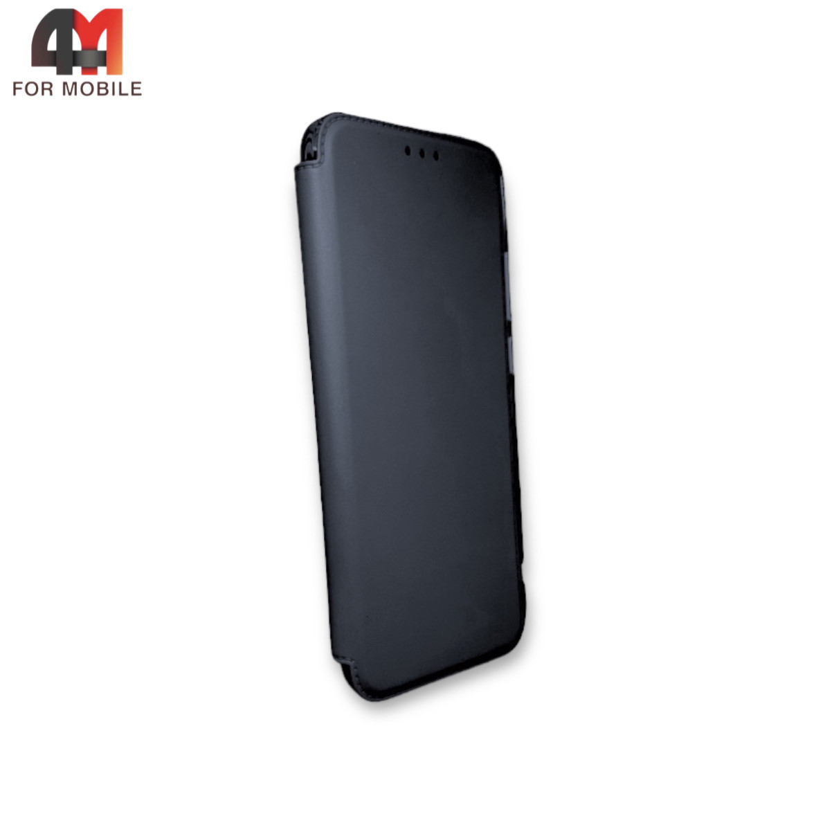 Чехол книга для телефона Samsung A13 4G с усиленными углами черного цвета - фото 1 - id-p226620350