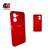 Чехол Realme C33 Silicone Case, красного цвета