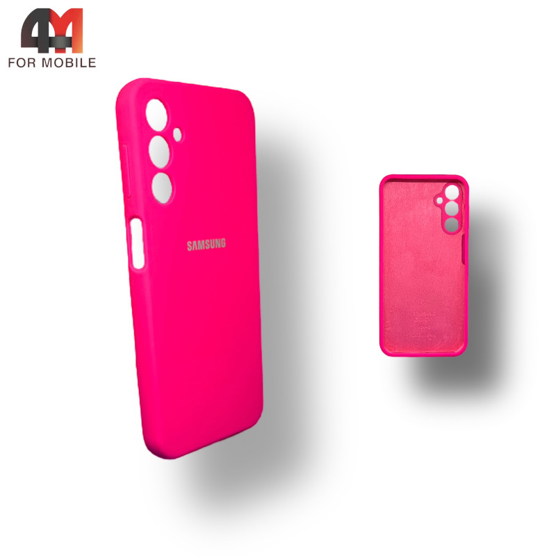 Чехол Samsung A14 4G Silicone Case, ярко-розового цвета - фото 1 - id-p226617511