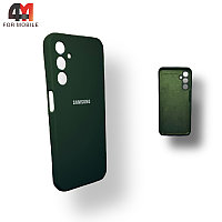Чехол Samsung A14 4G Silicone Case, темно-зеленого цвета