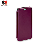 Чехол книга Samsung A14 4G бордового цвета