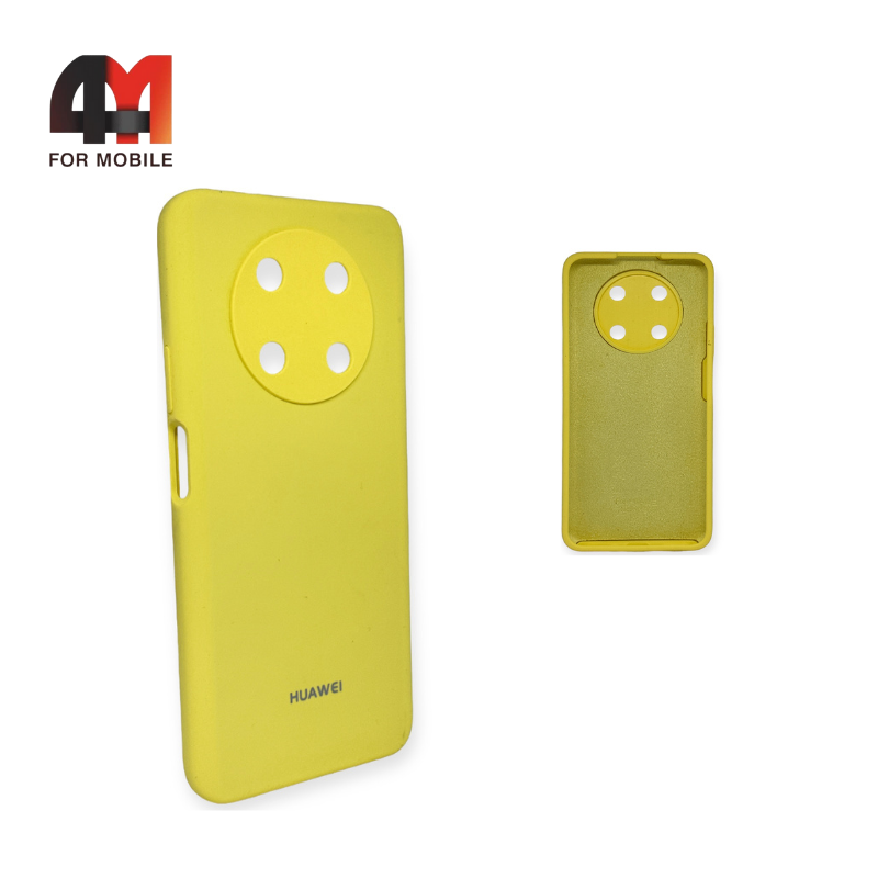 Чехол Huawei Nova Y90 Silicone Case, желтого цвета - фото 1 - id-p226617236