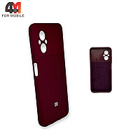 Чехол Xiaomi Poco M5 силиконовый, Silicone Case, цвет марсала
