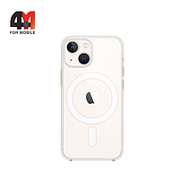 Чехол Iphone 13 Mini силиконовый, плотный + MagSafe , прозрачный, J-Case