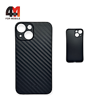 Чехол Iphone 13 Mini пластиковый, карбон, черного цвета, K-DOO