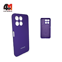 Чехол Huawei Honor X6A 4G Silicone Case, фиолетового цвета