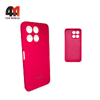 Чехол Huawei Honor X6A 4G Silicone Case, ярко-розового цвета