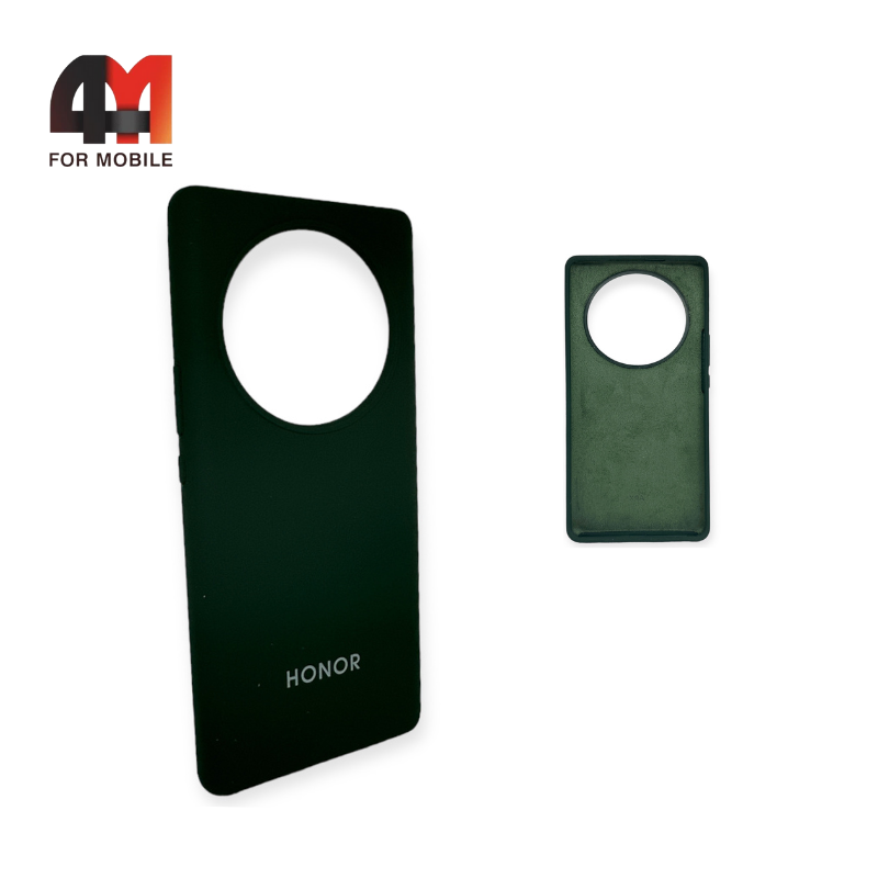 Чехол Huawei Honor X9a/Honor X40 Silicone Case, темно-зеленого цвета - фото 1 - id-p226618199