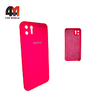 Чехол Realme C11 2020 Silicone Case, ярко-розового цвета