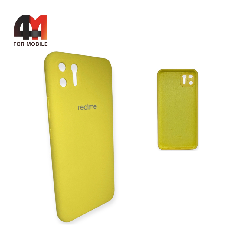 Чехол Realme C11 2020 Silicone Case, желтого цвета - фото 1 - id-p226619892