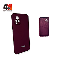 Чехол Vivo V20 Silicone Case, цвет марсала