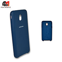 Чехол для Samsung J7 2018/J737 силиконовый, Silicone Case, синего цвета