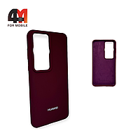 Чехол Huawei P60/P60 Pro Silicone Case, цвет марсала