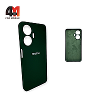 Чехол Realme C55 Silicone Case, темно-зеленого цвета