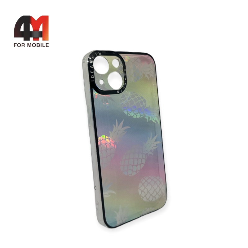 Чехол Iphone 13 пластиковый, хамелеон, ананасы - фото 1 - id-p226619377