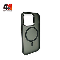Чехол Iphone 13 пластиковый с MagSafe, серого цвета, Hicool