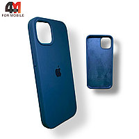 Чехол Iphone 13 Silicone Case, 74 цвет стальной синий