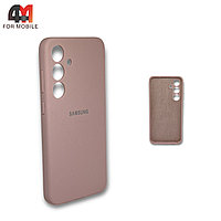 Чехол для Samsung S24 Plus силиконовый, Silicone Case, пудрового цвета